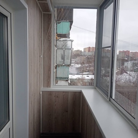 Раздвижное холодное остекление балкона 