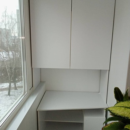 Внутренняя отделка балкона + мебель